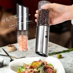 101Products Peper- & Zoutmolen Elektrisch - USB Oplaadbaar - Pepermolen - Zoutmolen - RVS 13 101Products Peper- & Zoutmolen Elektrisch - USB Oplaadbaar - Pepermolen - Zoutmolen - RVS -Tefal Keuken Verkoopwinkel 1200x1200 761