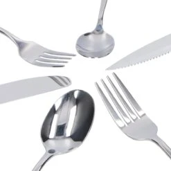 Deleca 12 Persoons Bestekset (72-delig) - Lepels, Messen, Vorken & Steakmessen - Vaatwasserbestendig - Zilver / RVS -Tefal Keuken Verkoopwinkel 1200x1200 77