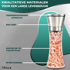 Peper En Zoutmolen Set - RVS Zout En Peperstel - Zoutvaatje En Pepermolen - 2 In 1 -Tefal Keuken Verkoopwinkel 1200x1200 771