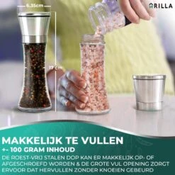 Peper En Zoutmolen Set - RVS Zout En Peperstel - Zoutvaatje En Pepermolen - 2 In 1 -Tefal Keuken Verkoopwinkel 1200x1200 772