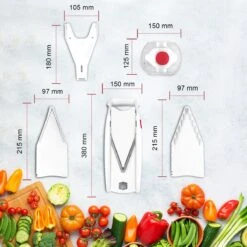 Börner Mandoline V5 PowerLine - Inclusief Opbergbox - Geleverd In Mooie Doos - 6-delige Set - 7 Snijdiktes - Geschikt Als Frietsnijder - BPA-vrij En Roestvrij - Grijs -Tefal Keuken Verkoopwinkel 1200x1200 784