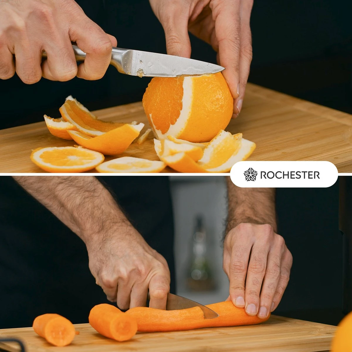 Rochester Snijplanken Hout – Borrelplank – Serveerplank - 3-Delig – Organisch Bamboe – Luxe Design – Hygienisch En Duurzaam 3 Rochester Snijplanken Hout – Borrelplank – Serveerplank - 3-Delig – Organisch Bamboe – Luxe Design – Hygienisch En Duurzaam - Afbeelding 3