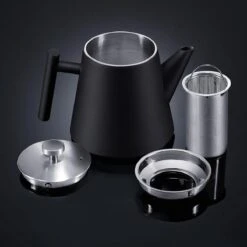 Silberthal - Theepot Met Filter - 1 L - RVS Dubbelwandig - Zwart - Cadeau -Tefal Keuken Verkoopwinkel 1200x1200 853