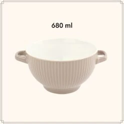 OTIX Soepkommen - Set Van 6 - Met Oor - Stapelbaar - Aardewerk - 680 Ml - 6 Kleuren -Tefal Keuken Verkoopwinkel 1200x1200 888