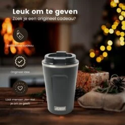 LaCardia Koffiebeker To Go Premium Zwart – Thermosbeker – Theebeker – 380ML – Herbruikbaar -Tefal Keuken Verkoopwinkel 1200x1200 897