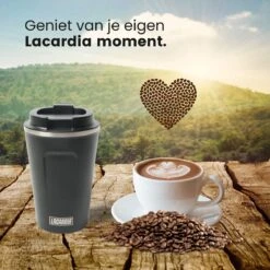 LaCardia Koffiebeker To Go Premium Zwart – Thermosbeker – Theebeker – 380ML – Herbruikbaar -Tefal Keuken Verkoopwinkel 1200x1200 898