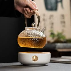 ConBlom Keramische Theepot, Warmer, Theewarmer, Koffiewarmer, Stoofje, Met Kurk-stoofje, Theepot Basis, Theefornuis, Melkwarmer Voor Thuis, Café, Theemelk (zonder Kaars En Theepot) -Tefal Keuken Verkoopwinkel 1200x1200 951