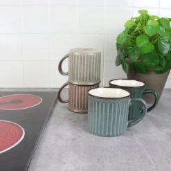 OTIX Koffiekopjes - Met Oor - Set Van 4 - Aardewerk - 250 Ml -Tefal Keuken Verkoopwinkel 1200x1200 967