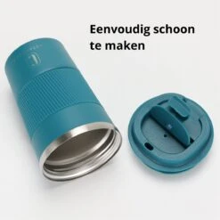 Castagnola Design RVS Koffiebeker To Go - Blauw - 380ml - Thermosbeker - Theebeker -Tefal Keuken Verkoopwinkel 1200x1200 977