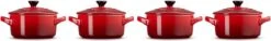 Le Creuset Aardewerken Mini Pannetjes Set Van 4 Stuks Kersenrood 7 Le Creuset Aardewerken Mini Pannetjes Set Van 4 Stuks Kersenrood -Tefal Keuken Verkoopwinkel 1200x184