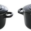 BK Bourgogne Cocotte Ø 10 Cm - 2 Stuks - Zwart - Oven