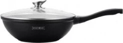 Royalty Line Marble Coating Wok - Met Glazen Deksel - Zwart - 30 Cm -Tefal Keuken Verkoopwinkel 1200x424 1