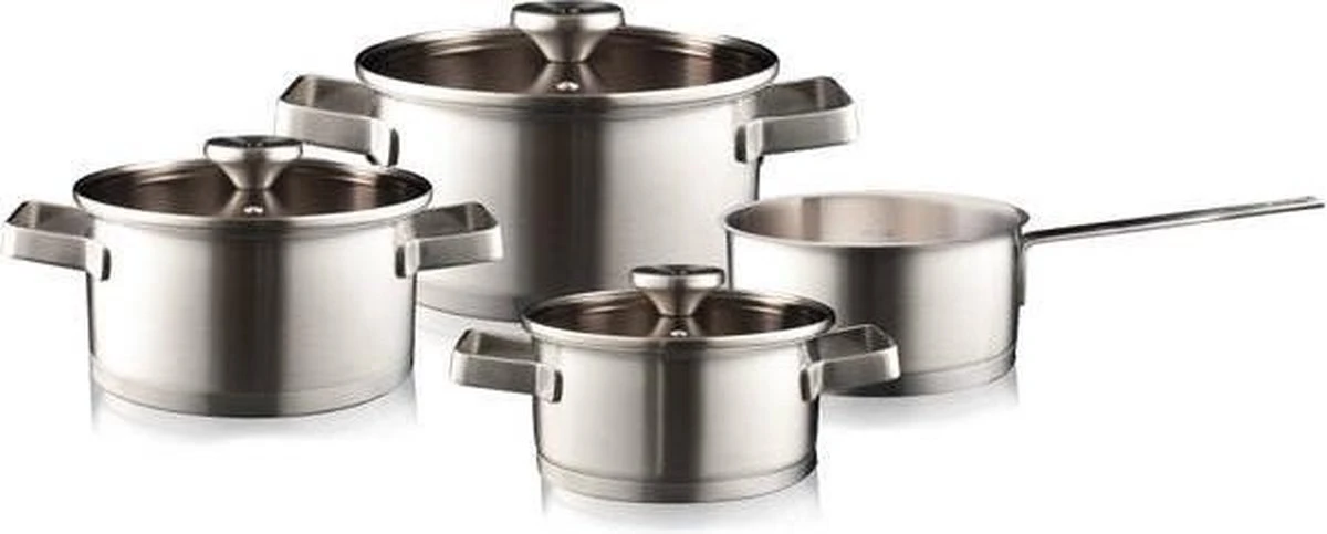 Herman Den Blijker 4-delige RVS Pannenset 1 Herman Den Blijker 4-delige RVS Pannenset