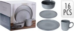 Excellent Serviesset - Servies - 16 Stuks - Aardewerk - Grijs 19 Excellent Serviesset - Servies - 16 Stuks - Aardewerk - Grijs -Tefal Keuken Verkoopwinkel 1200x516 1