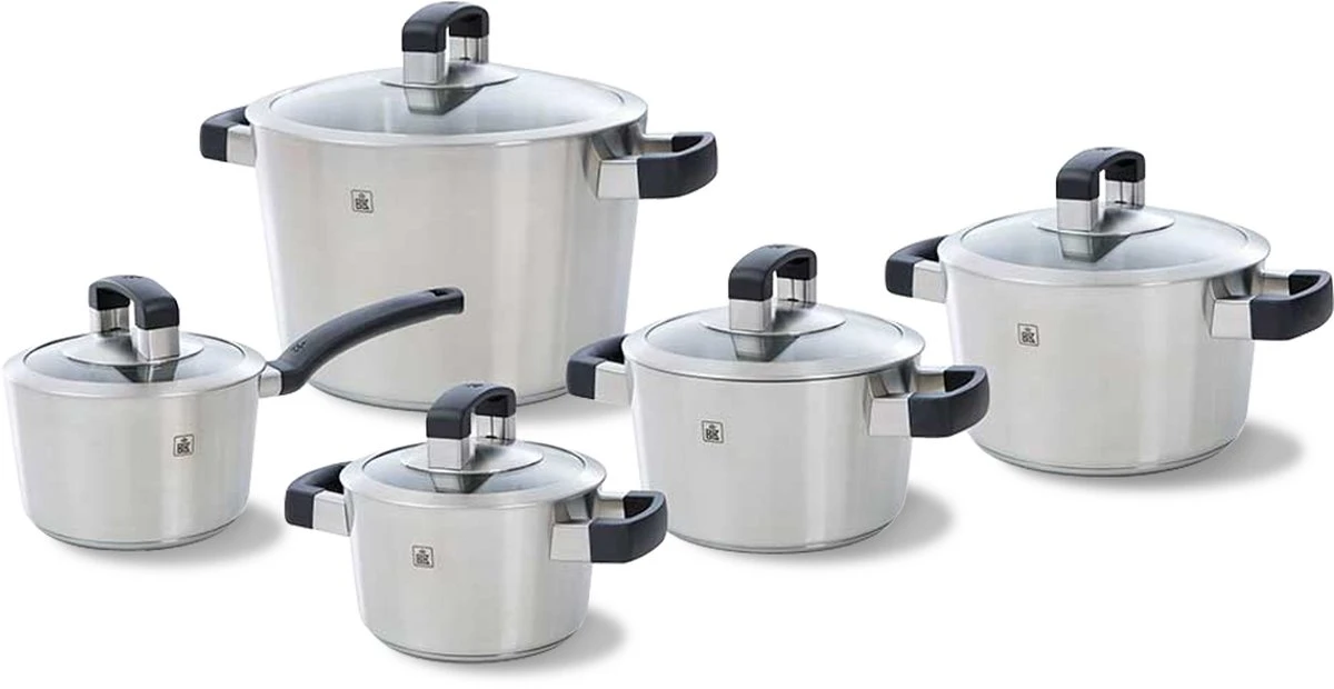 BK Conical Cool Glas Pannenset - 5-delig - Glazen Deksels - Geschikt Voor Alle Warmtebronnen 13 BK Conical Cool Glas Pannenset - 5-delig - Glazen Deksels - Geschikt Voor Alle Warmtebronnen - Afbeelding 13