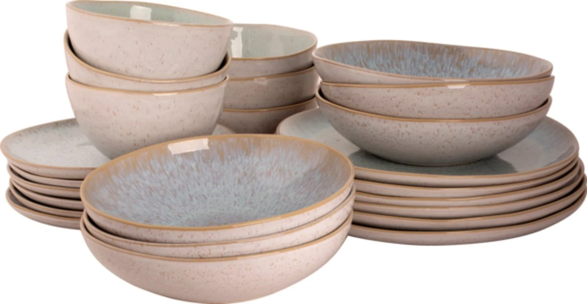 Palmer Serviesset Light Blue Sea Stoneware 6-persoons 24-delig Blauw 15 Palmer Serviesset Light Blue Sea Stoneware 6-persoons 24-delig Blauw - Afbeelding 15