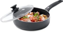 GreenPan Cambridge Hapjespan Met Deksel 24cm - Zwart - Inductie - PFAS-vrij -Tefal Keuken Verkoopwinkel 1200x629 4