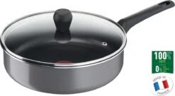 Tefal Keuken Verkoopwinkel 5 Tefal Easy Plus Hapjespan - Ø 24 Cm + Deksel - Niet Geschikt Voor Inductie