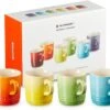 Le Creuset Set Van 6 Koffiebekers 200 Ml Regenboog Kleuren
