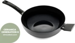 ISENVI Avon Keramische Wok Met Deksel 36 CM - Ergo Greep -Tefal Keuken Verkoopwinkel 1200x687 1