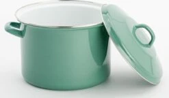 Lite-Body Magnus Soeppan/Stamppotpan Met Deksel - 24cm/8l - Emaille - Olijf Groen -Tefal Keuken Verkoopwinkel 1200x698 1