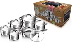 Blaumann 12-delige Roestvrijstalen Pannenset