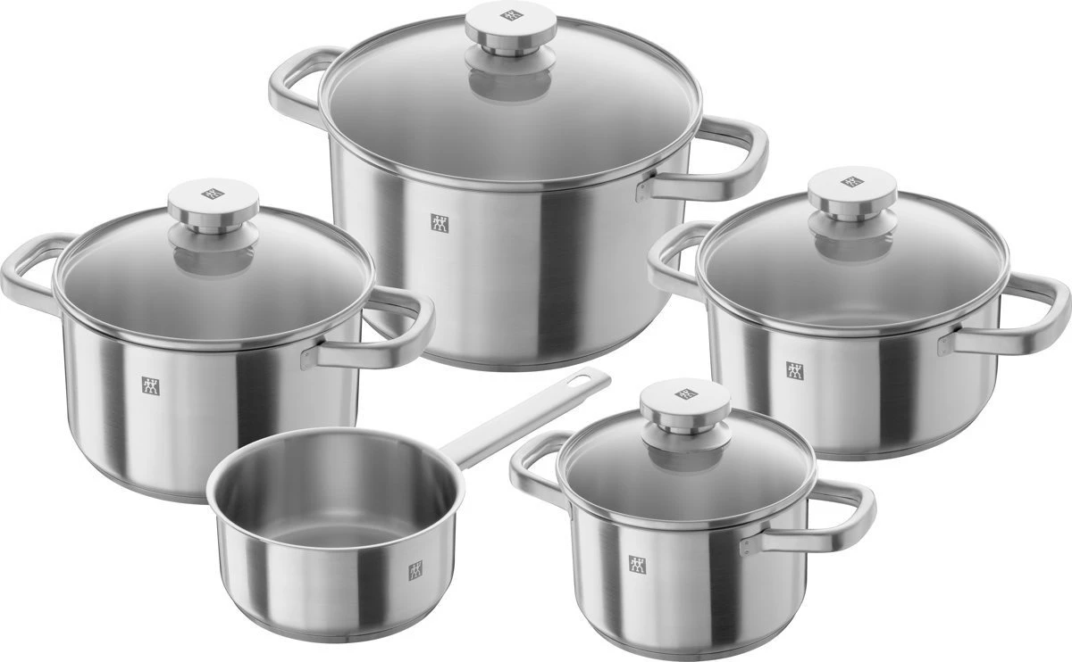 ZWILLING Joy Pannenset - 5-delig - RVS 1 ZWILLING Joy Pannenset - 5-delig - RVS