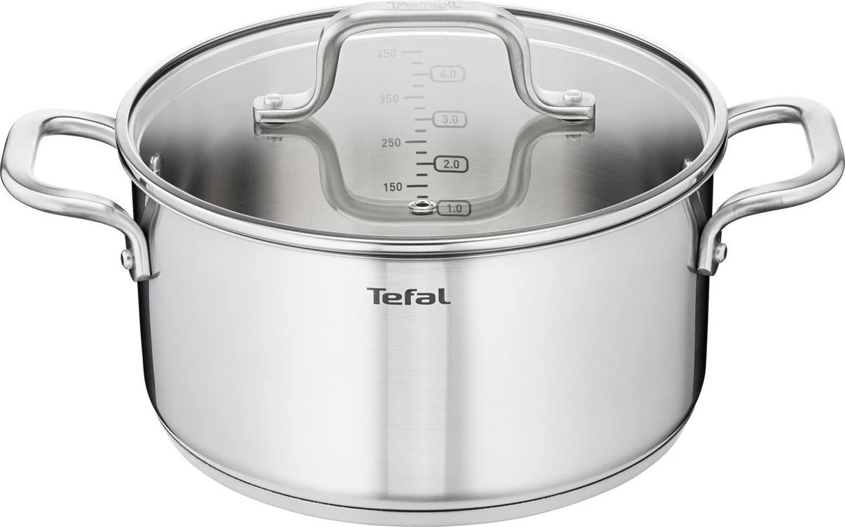 Tefal Virtuoso Pannenset 5 Delig - Hoge Kookpan Ø 22 Cm + Steelpan Ø 16 Cm + Kookpannen Ø 18/20/24 Cm 11 Tefal Virtuoso Pannenset 5 Delig - Hoge Kookpan Ø 22 Cm + Steelpan Ø 16 Cm + Kookpannen Ø 18/20/24 Cm - Afbeelding 11