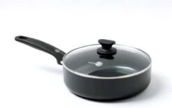 GreenPan Cambridge Hapjespan Met Deksel 24cm - Zwart - Inductie - PFAS-vrij -Tefal Keuken Verkoopwinkel 1200x753 4