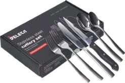 Deleca 8 Persoons Bestekset (48-delig) - Lepels, Messen, Vorken & Steakmessen - Vaatwasserbestendig - Zilver / RVS 18 Deleca 8 Persoons Bestekset (48-delig) - Lepels, Messen, Vorken & Steakmessen - Vaatwasserbestendig - Zilver / RVS -Tefal Keuken Verkoopwinkel 1200x799 18