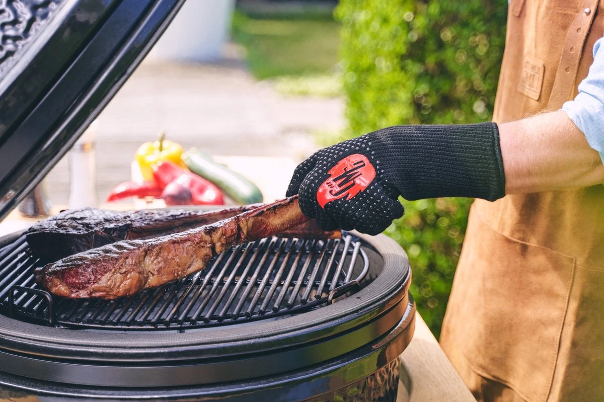 The Original Grill Master Gloves - Oven Handschoen - Hittebestendig - Tot 800 Graden Celsius - Grill Handschoen - Aramid - Oven - Gasfornuis - Koken - Cadeautip 4 The Original Grill Master Gloves - Oven Handschoen - Hittebestendig - Tot 800 Graden Celsius - Grill Handschoen - Aramid - Oven - Gasfornuis - Koken - Cadeautip - Afbeelding 4