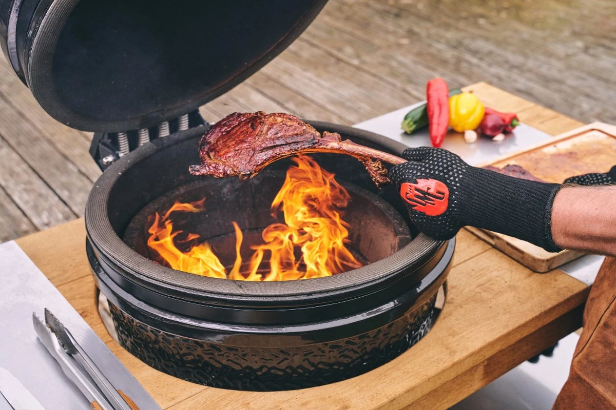 The Original Grill Master Gloves - Oven Handschoen - Hittebestendig - Tot 800 Graden Celsius - Grill Handschoen - Aramid - Oven - Gasfornuis - Koken - Cadeautip 2 The Original Grill Master Gloves - Oven Handschoen - Hittebestendig - Tot 800 Graden Celsius - Grill Handschoen - Aramid - Oven - Gasfornuis - Koken - Cadeautip - Afbeelding 2