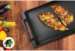 Eurolux Teppanyaki Plaat Met Grepen - 41 X 24 X 2.5 Cm - Zwart - Aluminium - Geschikt Voor Alle Warmtebronnen -Tefal Keuken Verkoopwinkel 1200x815 1