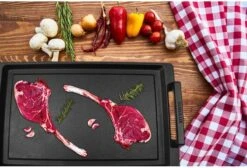 Eurolux Teppanyaki Plaat Met Grepen - 41 X 24 X 2.5 Cm - Zwart - Aluminium - Geschikt Voor Alle Warmtebronnen -Tefal Keuken Verkoopwinkel 1200x815 2