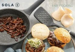 Sola Koekenpan Fair Cooking - Ø 28 Cm - Zwart/wit - Aluminium - Antiaanbaklaag -Tefal Keuken Verkoopwinkel 1200x842