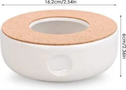 ConBlom Keramische Theepot, Warmer, Theewarmer, Koffiewarmer, Stoofje, Met Kurk-stoofje, Theepot Basis, Theefornuis, Melkwarmer Voor Thuis, Café, Theemelk (zonder Kaars En Theepot) -Tefal Keuken Verkoopwinkel 1200x855