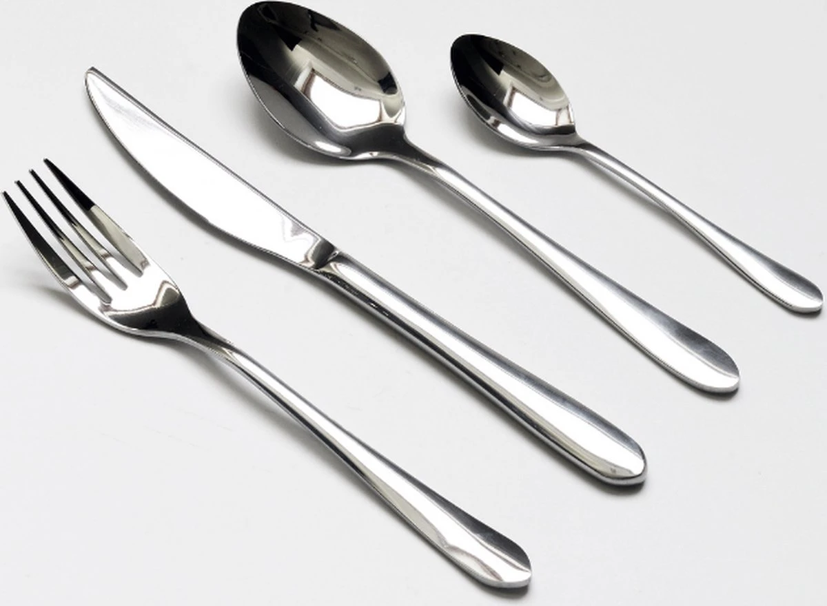 Merkloos Bestekset Luxe Round 24-delig | Premium Quality | 6 Personen 1 Merkloos Bestekset Luxe Round 24-delig | Premium Quality | 6 Personen