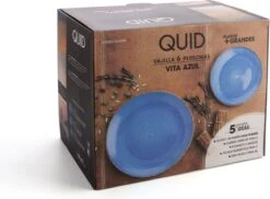 Quid | 18-delige Bordenset | Aardenwerk Bordenset | Vita Azul | Blauw -Tefal Keuken Verkoopwinkel 1200x884 2