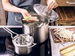 BK Q-linair Master Glas Pannenset - 5-delig - Glazen Deksel - Veilig Afgietsysteem - Inductie -Tefal Keuken Verkoopwinkel 1200x900 21