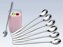Dessertlepels - Cocktaillepels - IJslepels - Latte Macchiato Lepels - Yoghurtlepels - Set Van 6 Stuks -RVS (18/0) -19 Cm -Tefal Keuken Verkoopwinkel 1200x900