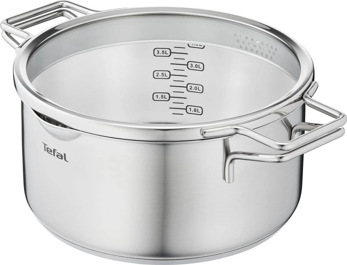 Tefal Nordica Pannenset 3 Delig - Steelpan Ø 16 Cm & Kookpan Ø 20 + Ø 24 Cm 8 Tefal Nordica Pannenset 3 Delig - Steelpan Ø 16 Cm & Kookpan Ø 20 + Ø 24 Cm - Afbeelding 8