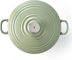 BK Bourgogne Braadpan Ø 24 Cm - Groen - Gietijzer - Inductie -Tefal Keuken Verkoopwinkel 1200x993