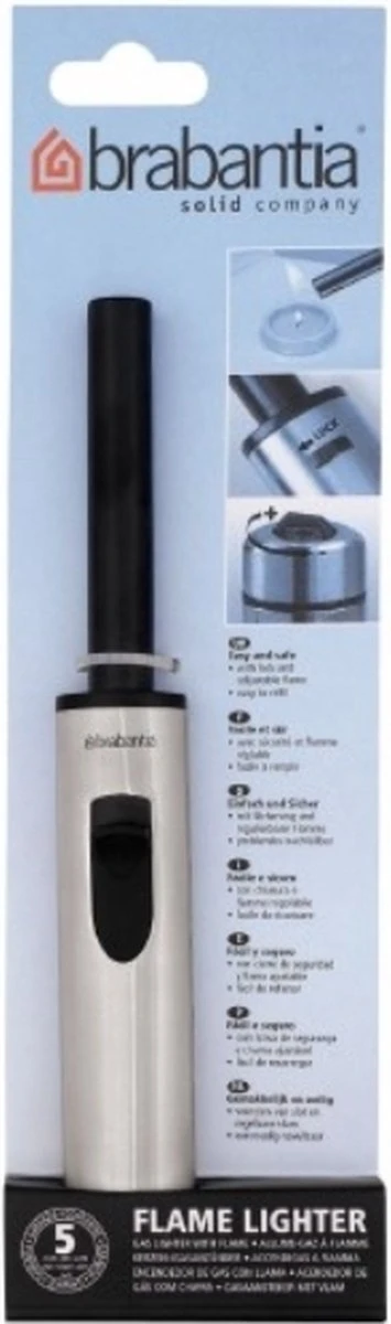 Brabantia Gasaansteker - Met Vlam - Matt Steel 2 Brabantia Gasaansteker - Met Vlam - Matt Steel - Afbeelding 2