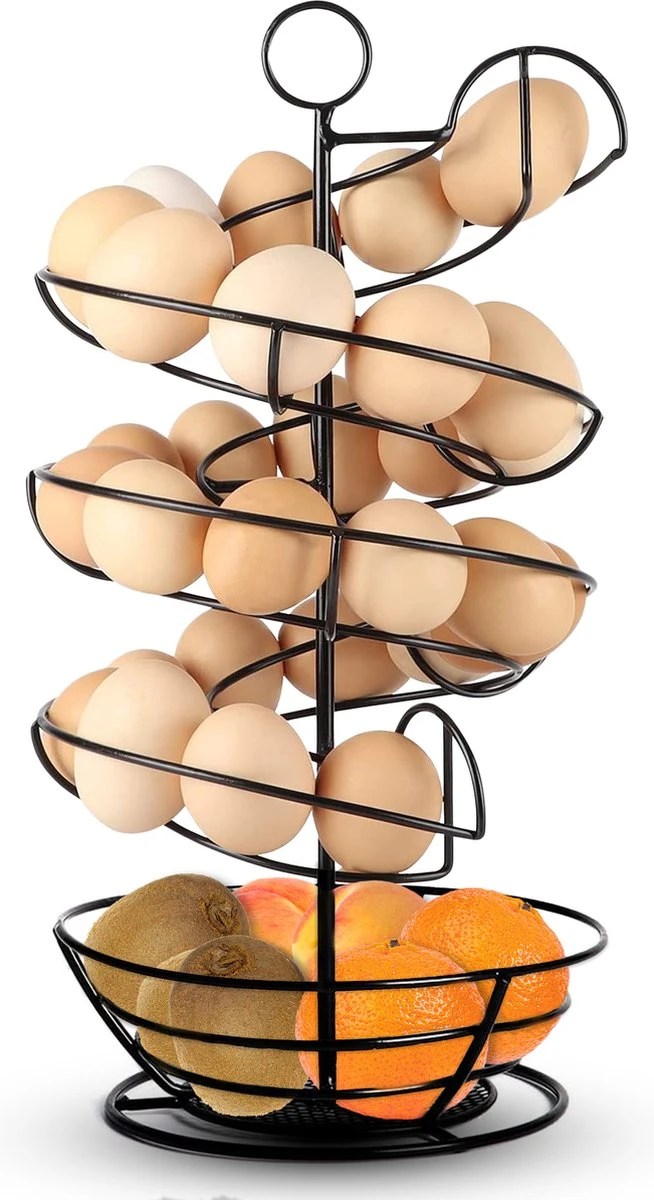 Eiermand – Eierrek – Eierhouder – Eieren – Zwart - Pasen - Tot 40 Eieren - BAULK® 3 Eiermand – Eierrek – Eierhouder – Eieren – Zwart - Pasen - Tot 40 Eieren - BAULK® - Afbeelding 3