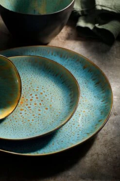 Palmer Serviesset Lotus Stoneware 6-persoons 24-delig Zwart Turquoise -Tefal Keuken Verkoopwinkel 800x1200 23