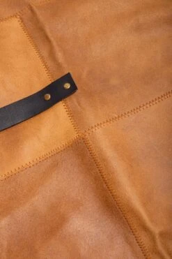 Leren Schort – Soepel Licht Bruin Leer - Barbecueschort - Kokschort - Kookschort – Keukenschort Man – 81 X 56 Cm -Tefal Keuken Verkoopwinkel 800x1200