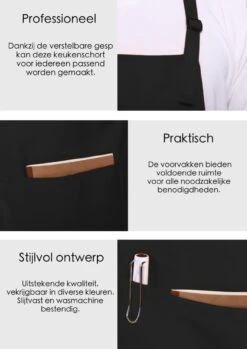 Schortenwinkel - Professioneel Keukenschort - Kookschort - Horeca - Zwart 10 Schortenwinkel - Professioneel Keukenschort - Kookschort - Horeca - Zwart -Tefal Keuken Verkoopwinkel 850x1200