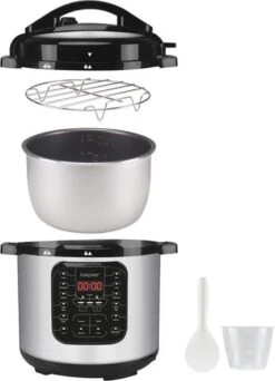 Beper P101COS001 - Multifunctionele Snelkookpan Met 15 Programma's - RVS -Tefal Keuken Verkoopwinkel 867x1200