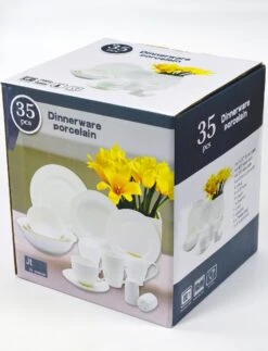 JT Serviesset - Wit - 35delig - 4 Persoons - Luxe Reliëf Design -Tefal Keuken Verkoopwinkel 917x1200 3