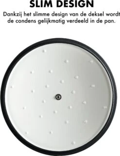 MOA Gietijzeren Braadpan - Inhoud 7,2 Liter - 30CM - Rond - Alle Warmtebronnen - Ook Voor Inductie - Gewicht 7,3 Kg - Wit - C30W -Tefal Keuken Verkoopwinkel 928x1200
